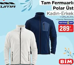 EXUMA TAM FERMUARLI POLAR ÜST ERKEK/KADIN fiyat ve kampanya bilgisi